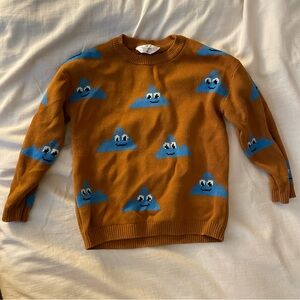 H&M 6x-7 kids cotton sweater with blue mountains